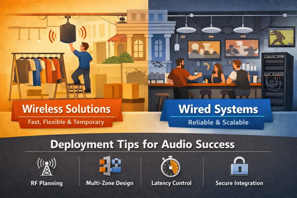 Does Commercial Wireless Speakers Make Sense? Does Commercial Wireless Speakers Make Sense?